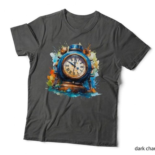 Vintage alarm clock splash art - clock,