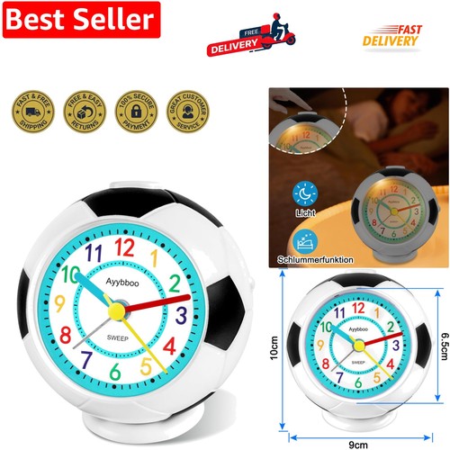 Football kids alarm clock - clock, for